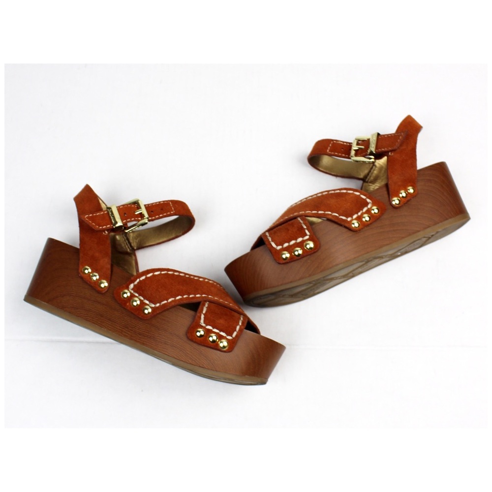 Sam Edelman Brylee Platform Sandals Suede Shoes - Picture 7 of 8